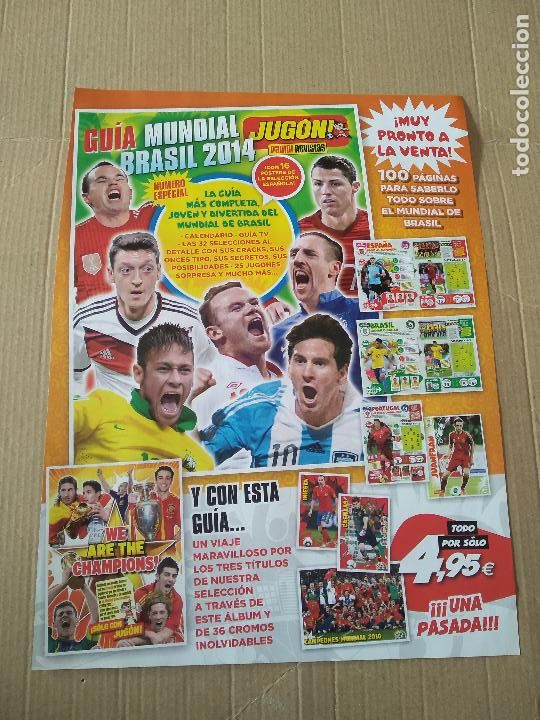 Otros Art&iacute;culos de Coleccionismo en Papel: HOJA REVISTA JUGON GUIA MUNDIAL BRASIL 2014 MESSI NEYMAR OZIL INIESTA RONALDO ROONEY RIBERY