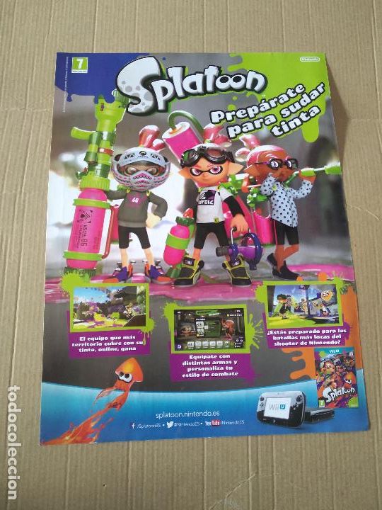 Otros Art&iacute;culos de Coleccionismo en Papel: HOJA REVISTA JUGON PUBLICIDAD SPLATOON JUEGO WII VIETTO MESSI CRISTIANO RONALDO ISCO GAYA