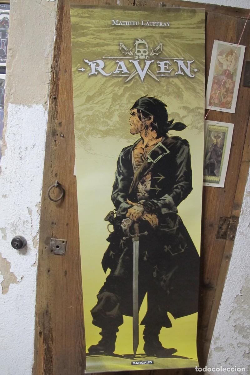 Otros art&iacute;culos de coleccionismo en papel: POSTER PIRATA GRANDE COMIC RAVEN. MATHIEU LAUFFRAY 4O X 120