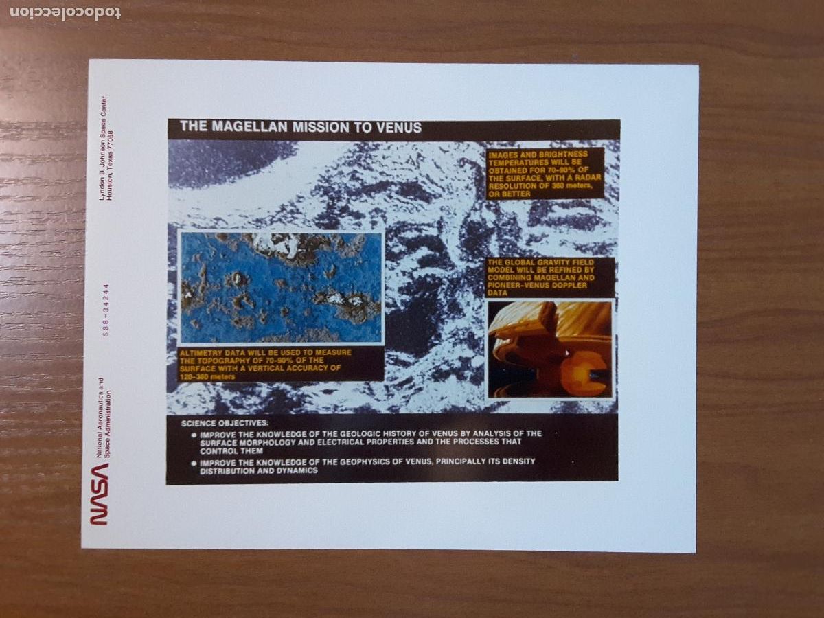 Altri oggetti di carta: Foto original NASA tama&ntilde;o DIN A4, S88-34244 - Magellan
