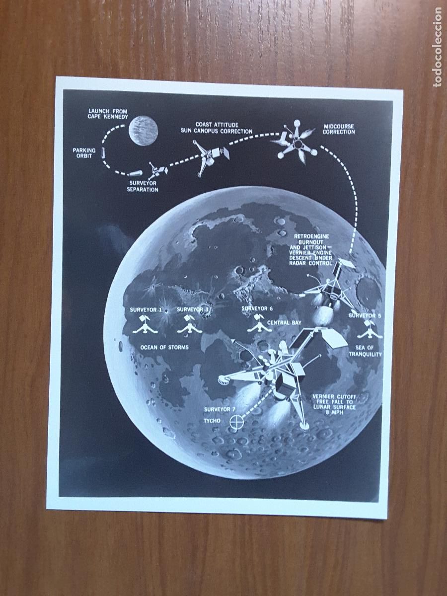Outros artigos de papel: Foto original NASA tama&ntilde;o DIN A4, Surveyor