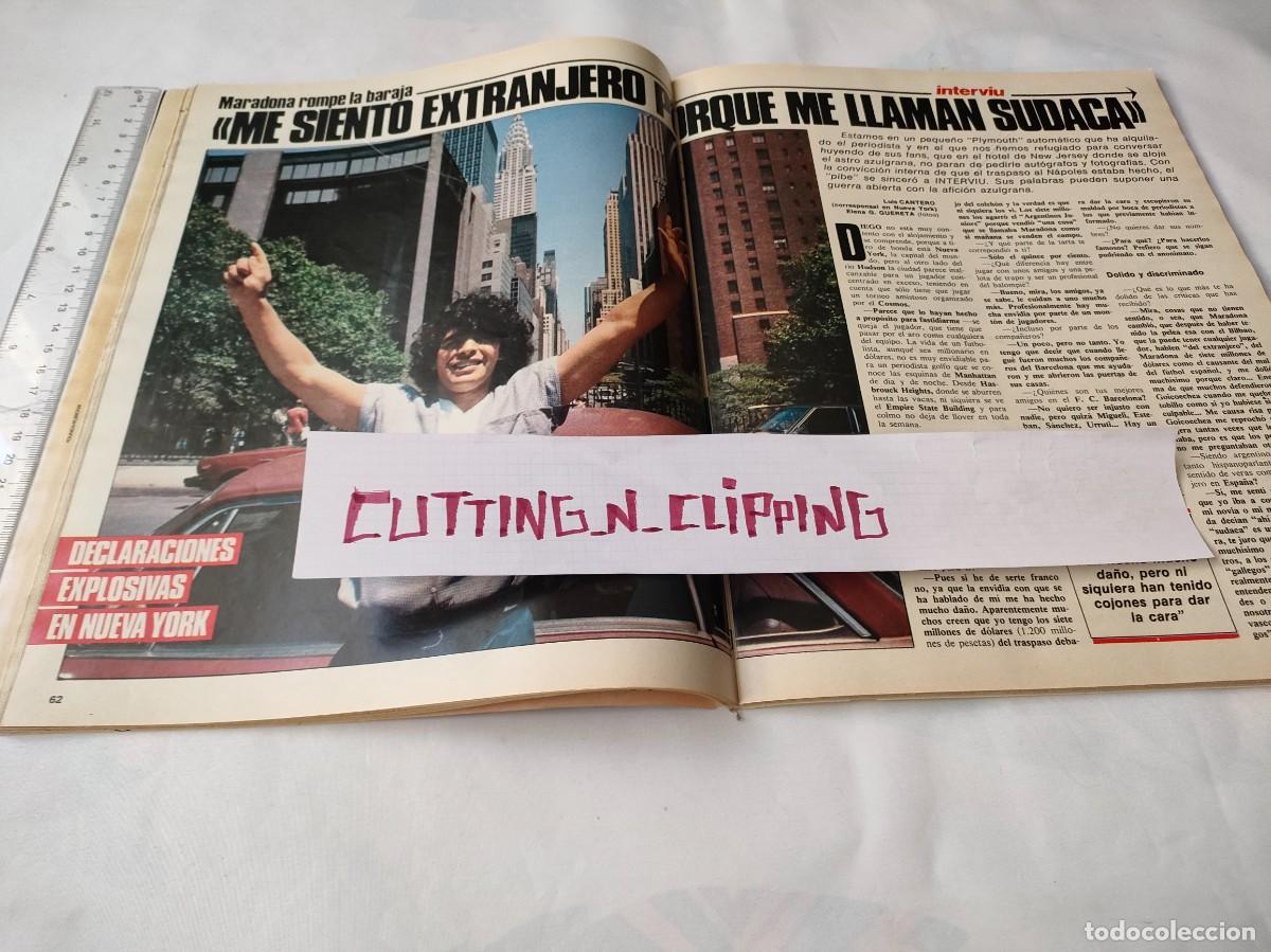 Otros Art&iacute;culos de Coleccionismo en Papel: Clipping [MARADONA][IT422](1984) Me siento extranjero