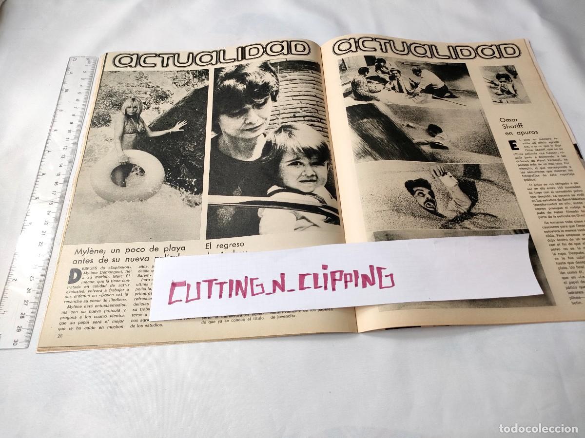 Otros Art&iacute;culos de Coleccionismo en Papel: Clipping [OMAR SHARIFF, MYLENE DEMONGEOT, AUDREY HEPBURN][FT1185](1971) Random