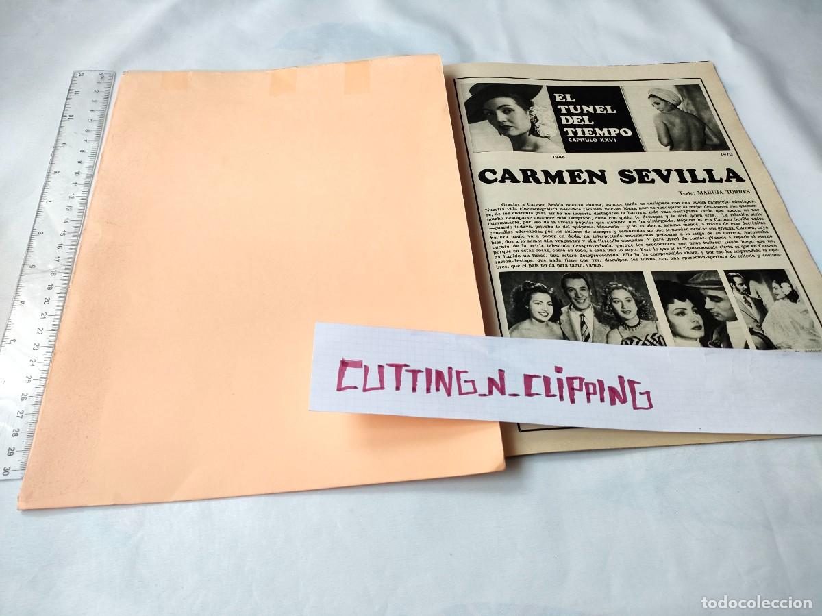 Otros Art&iacute;culos de Coleccionismo en Papel: Clipping [CARMEN SEVILLA][FT1147](1970) El tunel del tiempo
