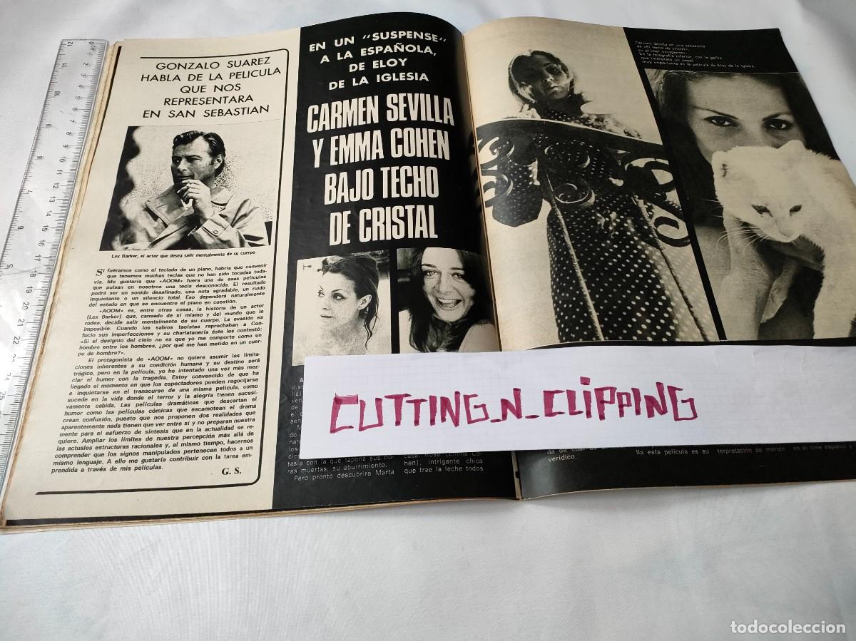 Otros Art&iacute;culos de Coleccionismo en Papel: Clipping [CARMEN SEVILLA, EMMA COHEN][FT1133](1970) Techo de cristal
