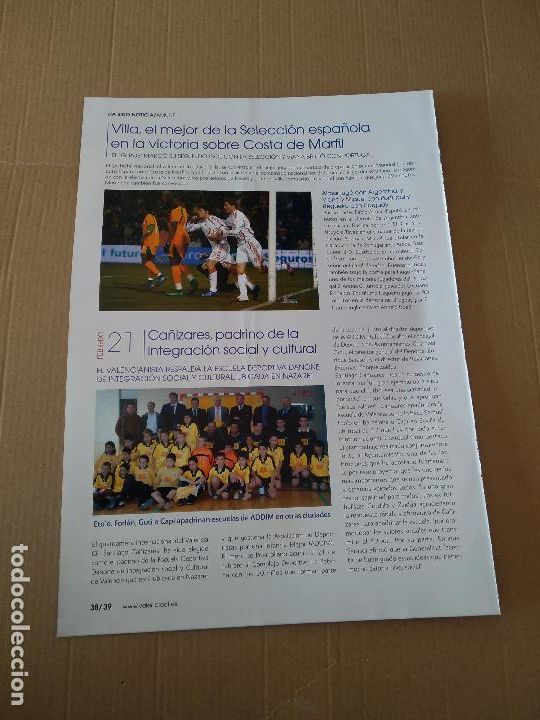 Otros Art&iacute;culos de Coleccionismo en Papel: HOJA REVISTA VALENCIA TIPO REPORTAJE VILLA SELECCION CA&Ntilde;IZARES PADRINO PUBLICIDAD INTERAPUESTAS