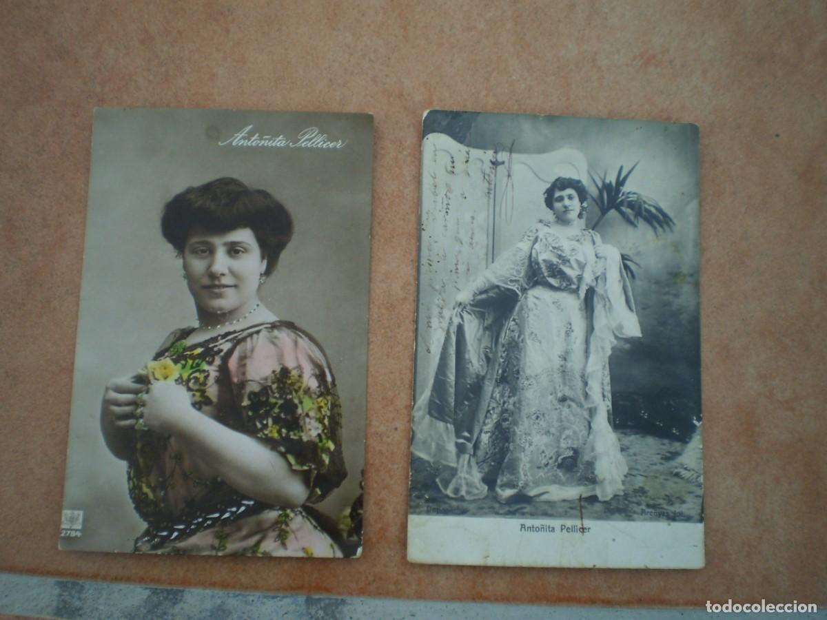 Outros artigos de papel: 2 POSTALES MUY ANTUGUAS. ANTO&Ntilde;ITA PELLICER.