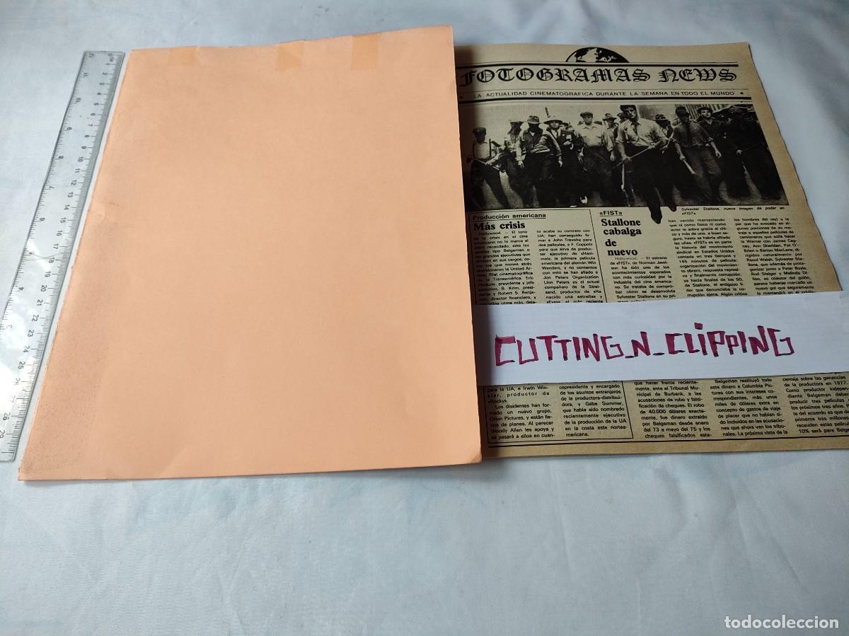 Otros Art&iacute;culos de Coleccionismo en Papel: Clipping [SYLVESTER STALLONE][19780505] Simbolo