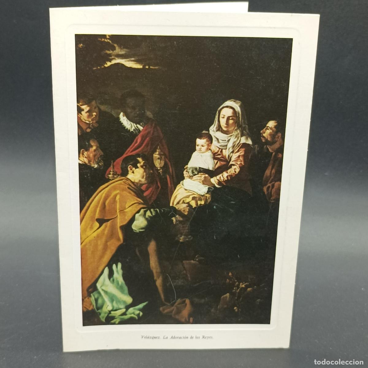 Sammelleidenschaft Andere Papierartikel: TARJETA FELICITACION - VELAZQUEZ- LA ADORACION DE LOS REYES