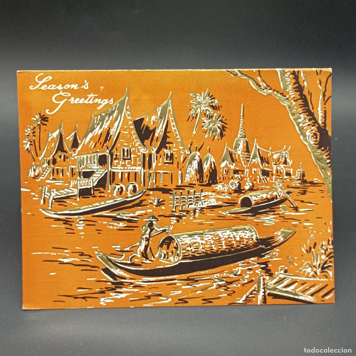 Sammelleidenschaft Andere Papierartikel: TARJETA FELICITACION -HOTEL BURAPA ROAD TAILANDIA