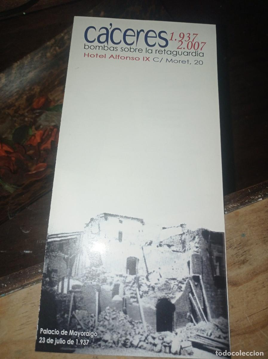 Otros art&iacute;culos de coleccionismo en papel: DIPTICO I ENCUENTRO DE HISTORIA MILITAR C&Aacute;CERES A&Ntilde;O 2007 REF. UR MES 3 A