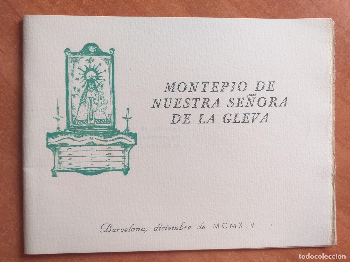Otros art&iacute;culos de coleccionismo en papel: 1945 &acute;MONTEPIO D NUETRASE&Ntilde;OR DE LA GLEVA - BARCELONA / INVITACI&Oacute;N A SOLEMNE OFICIO