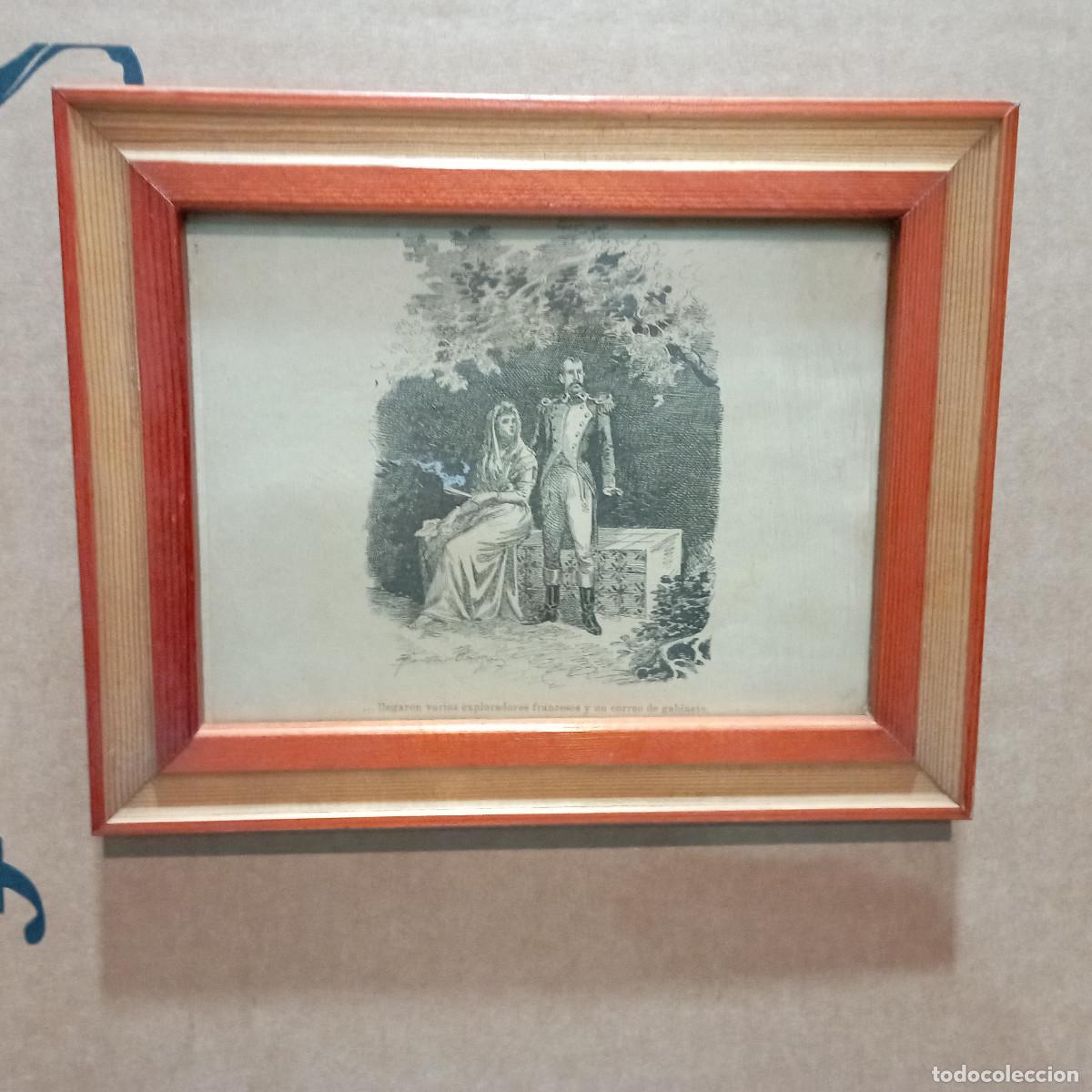 Otros art&iacute;culos de coleccionismo en papel: cuadro antiguo grabado - Foto 1