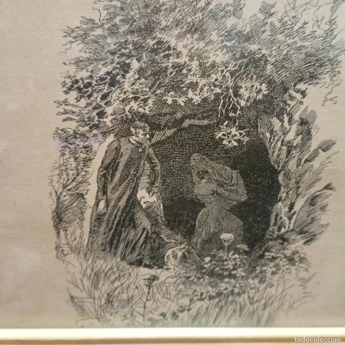 Otros art&iacute;culos de coleccionismo en papel: cuadro antiguo grabado - Foto 2