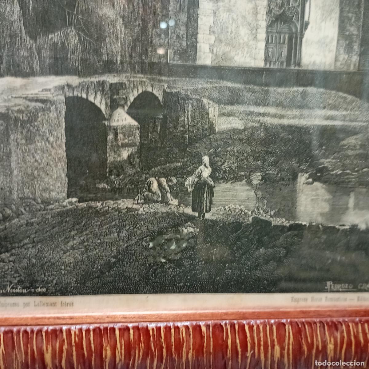 Otros art&iacute;culos de coleccionismo en papel: cuadro antiguo grabado - Foto 2