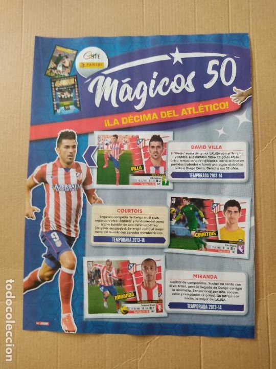 Otros Art&iacute;culos de Coleccionismo en Papel: HOJA REVISTA JUGON 23-24 ATLETICO MADRID VILLA COURTOIS MIRANDA LINDSTROM NAPOLES CHUKWUEZE AC MILAN