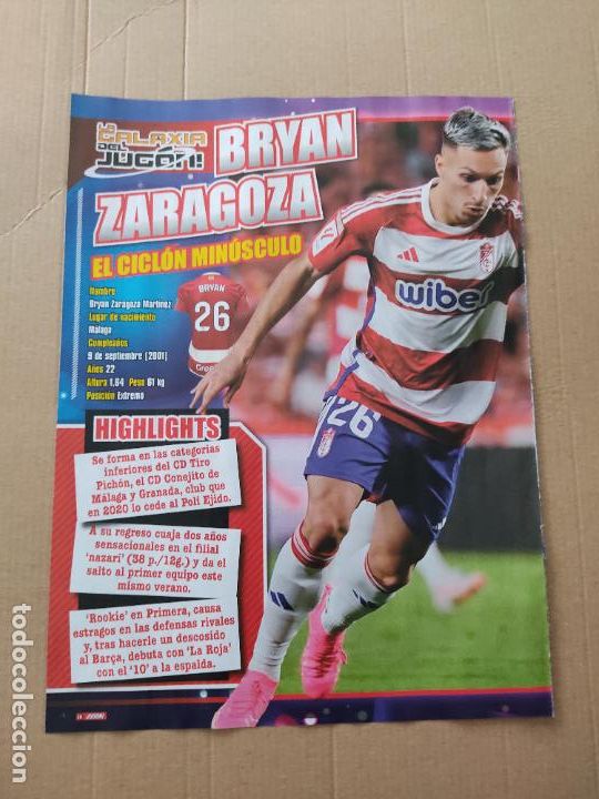 Otros Art&iacute;culos de Coleccionismo en Papel: HOJA REVISTA JUGON 23-24 TIPO POSTER BRYAN ZARAGOZA GRANADA LAMINE YAMAL XAVI WILLIAMS ATHLETIC CLUB