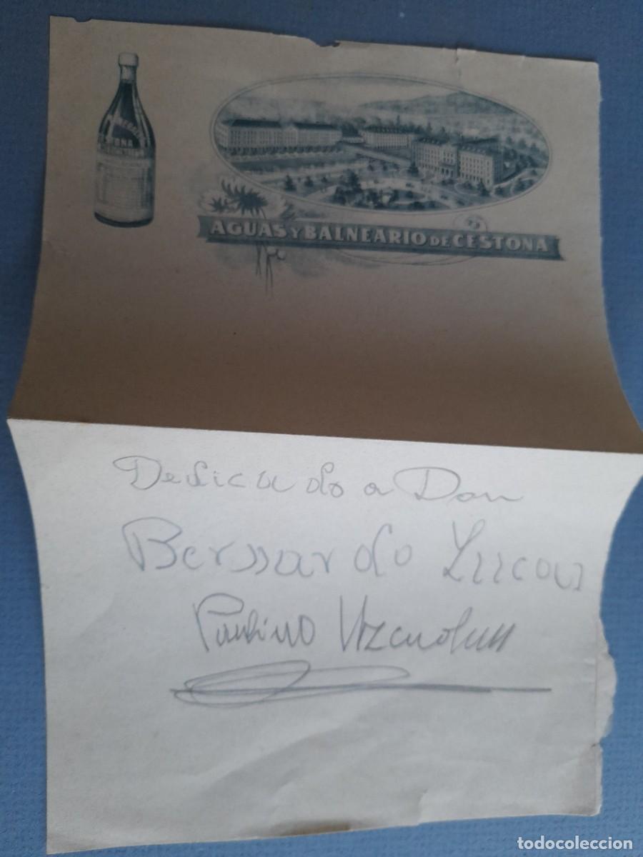 Otros Art&iacute;culos de Coleccionismo en Papel: parte hoja folio aguas y balneario de cestona, doblado y escrito 21x14cm aprox