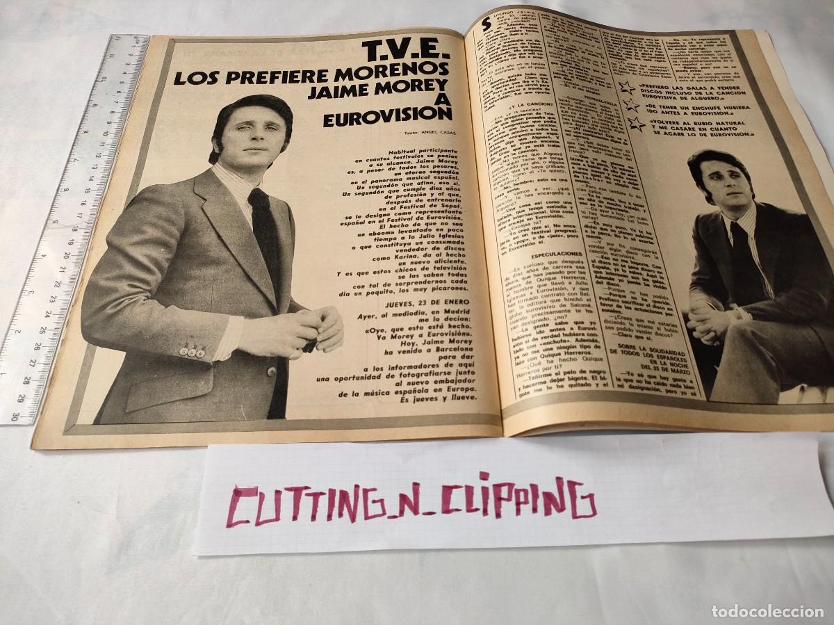 Otros Art&iacute;culos de Coleccionismo en Papel: Clipping [AIME MOREY, EUROVISION][FT19722801] Reportaje