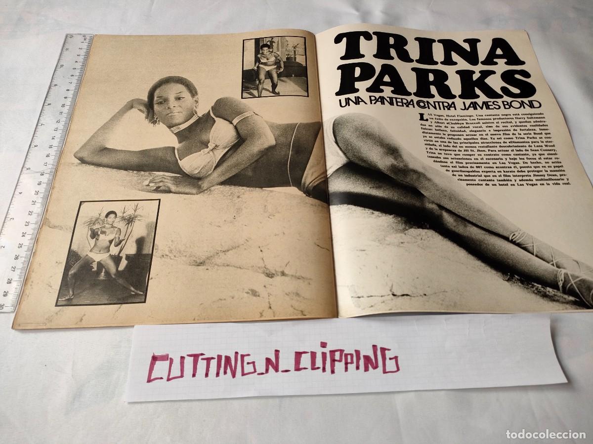 Otros Art&iacute;culos de Coleccionismo en Papel: Clipping [TRINA PARKS, JAMES BOND][FT19722801] Reportaje