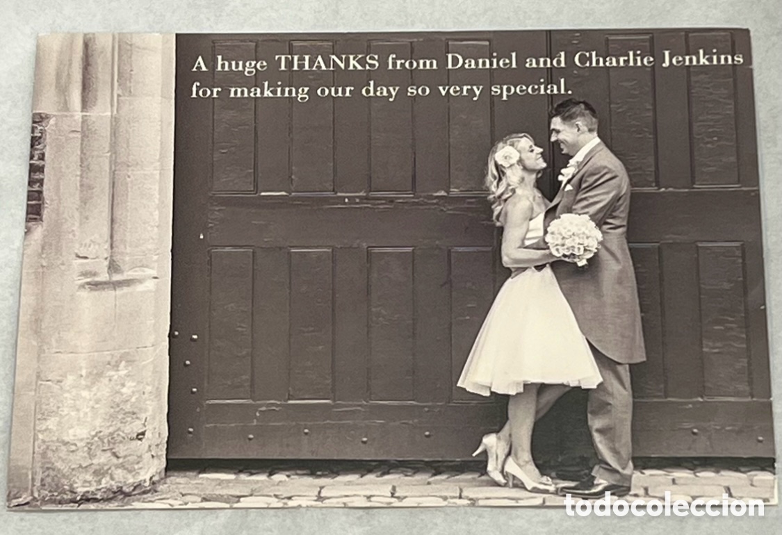 Otros art&iacute;culos de coleccionismo en papel: Postal. Invitaci&oacute;n de boda. - Foto 1