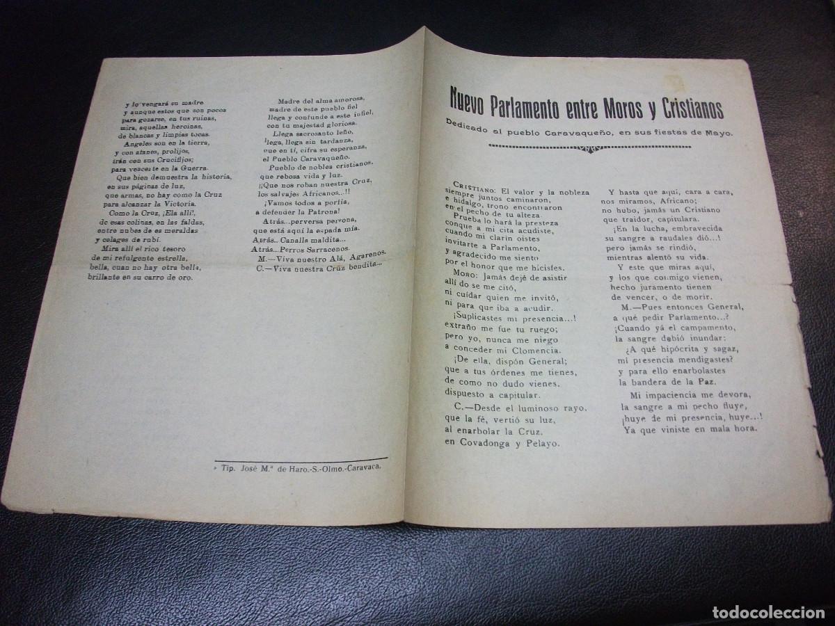 Otros Art&iacute;culos de Coleccionismo en Papel: PLIEGO DE CORDEL NUEVO PARLAMENTO MOROS Y CRISTIANOS PUEBLO CARAVAQUE&Ntilde;O FIESTAS CARAVACA MURCIA