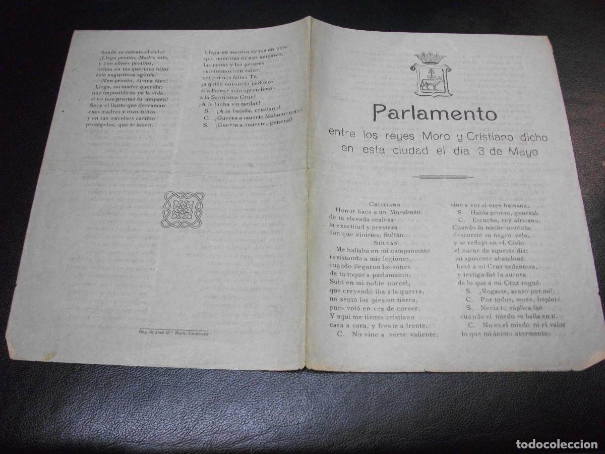 Otros Art&iacute;culos de Coleccionismo en Papel: PLIEGO DE CORDEL PARLAMENTO ENTRE LOS REYES MORO Y CRIANO - IMPRENTA DE CARAVACA MURCIA