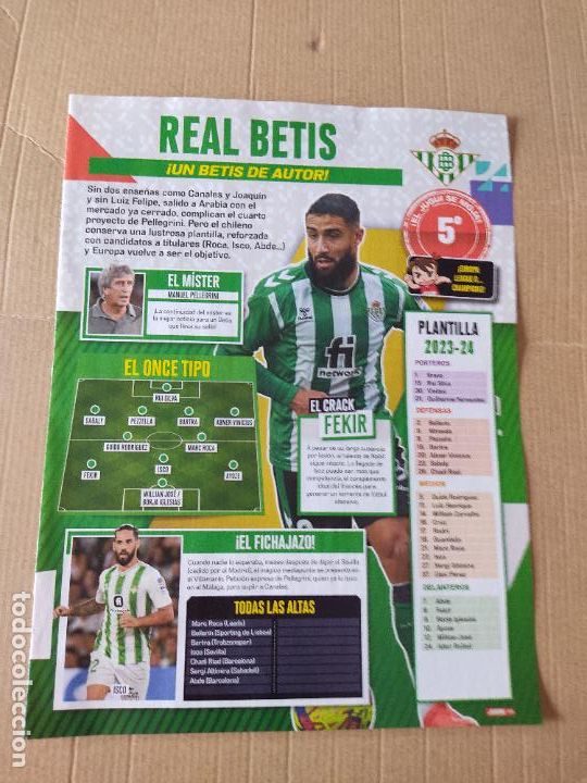 Otros Art&iacute;culos de Coleccionismo en Papel: HOJA REVISTA JUGON REPORTAJE BETIS C&Aacute;DIZ FEKIR ISCO PELLEGRINI ESCALANTE MACHIS SERGIO GONZALEZ