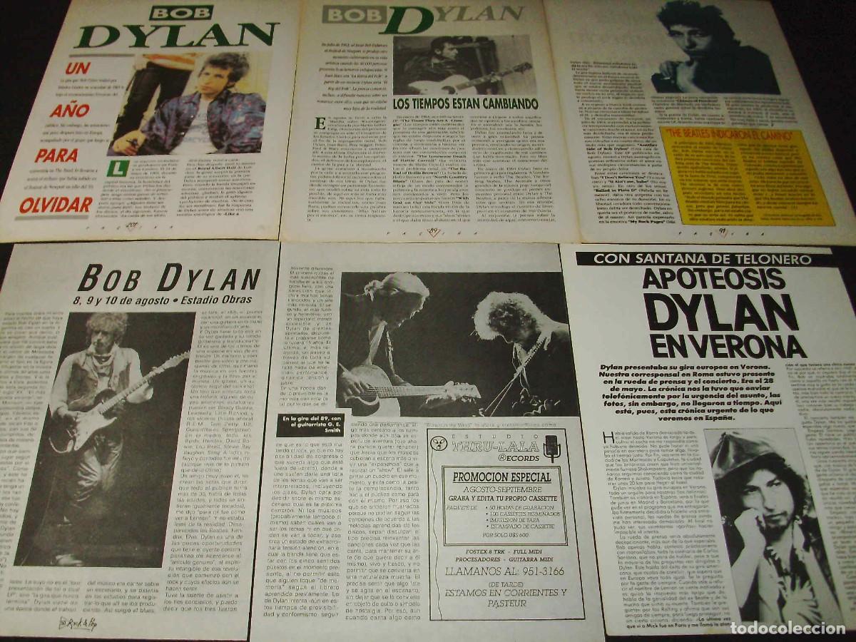 Otros Art&iacute;culos de Coleccionismo en Papel: (AB065) Bob Dylan * Recortes Revistas Clippings
