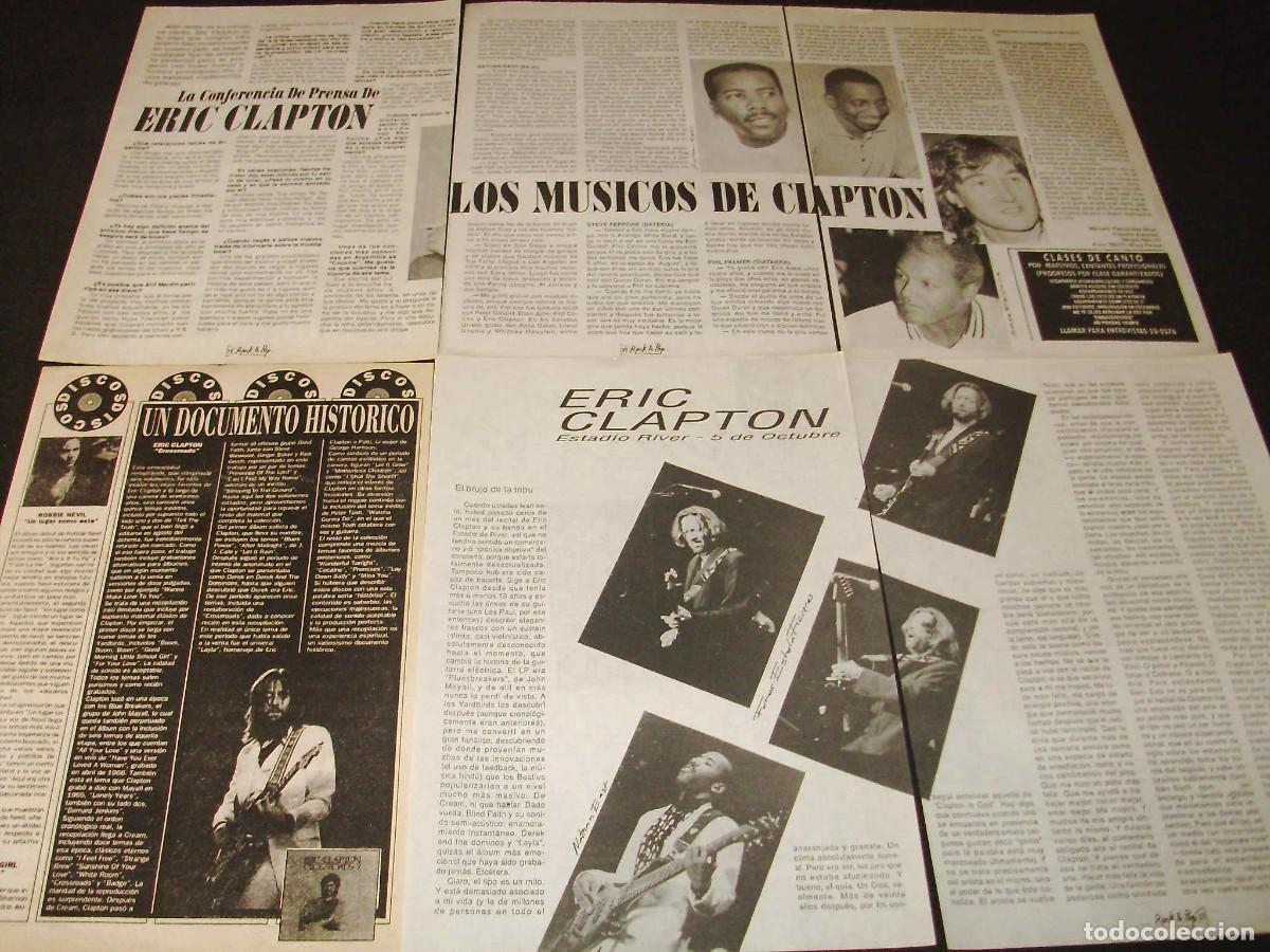 Otros Art&iacute;culos de Coleccionismo en Papel: (AB076) Eric Clapton * Recortes Revistas Clippings