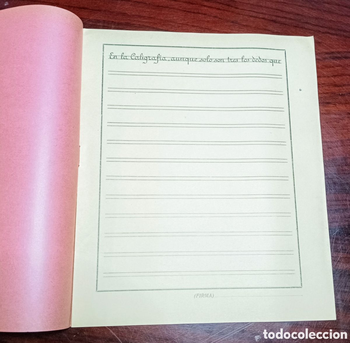 Otros art&iacute;culos de coleccionismo en papel: Cuaderno LETRA REDONDILLA E INGLESA. - Foto 3