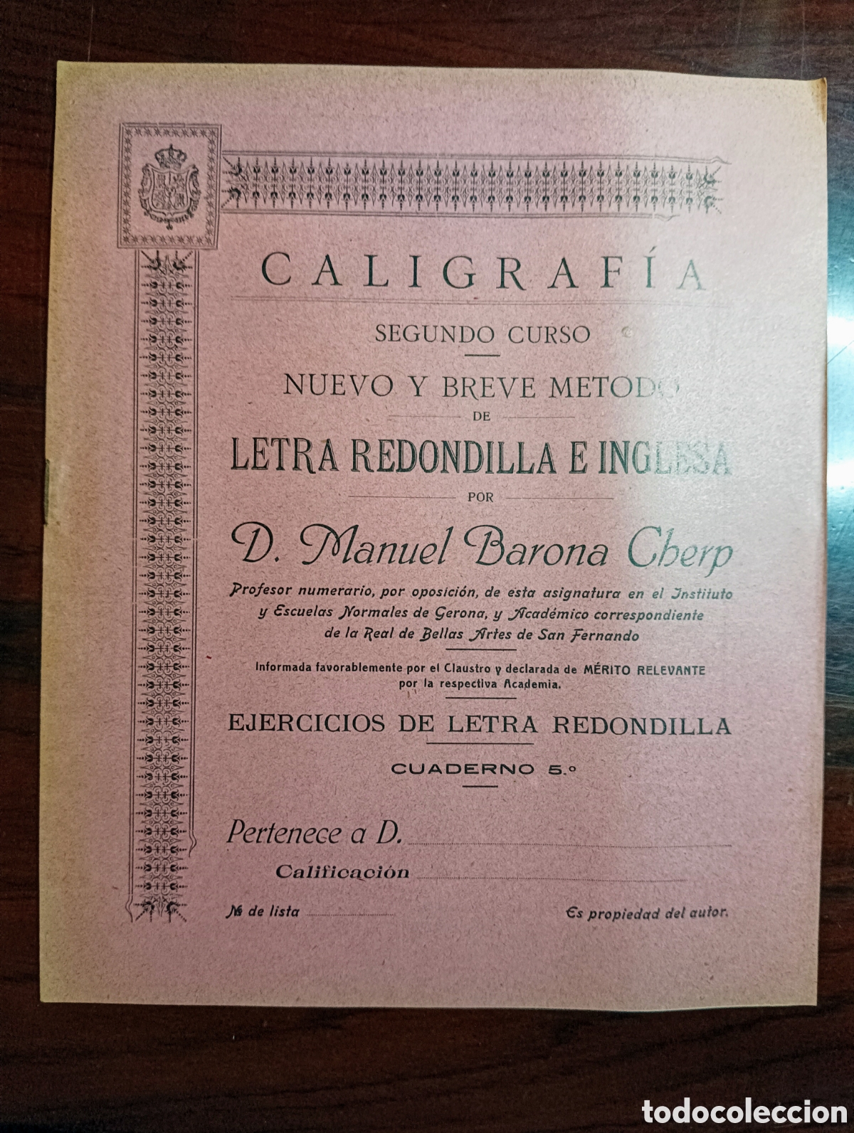 Otros art&iacute;culos de coleccionismo en papel: Cuaderno LETRA REDONDILLA E INGLESA. - Foto 1