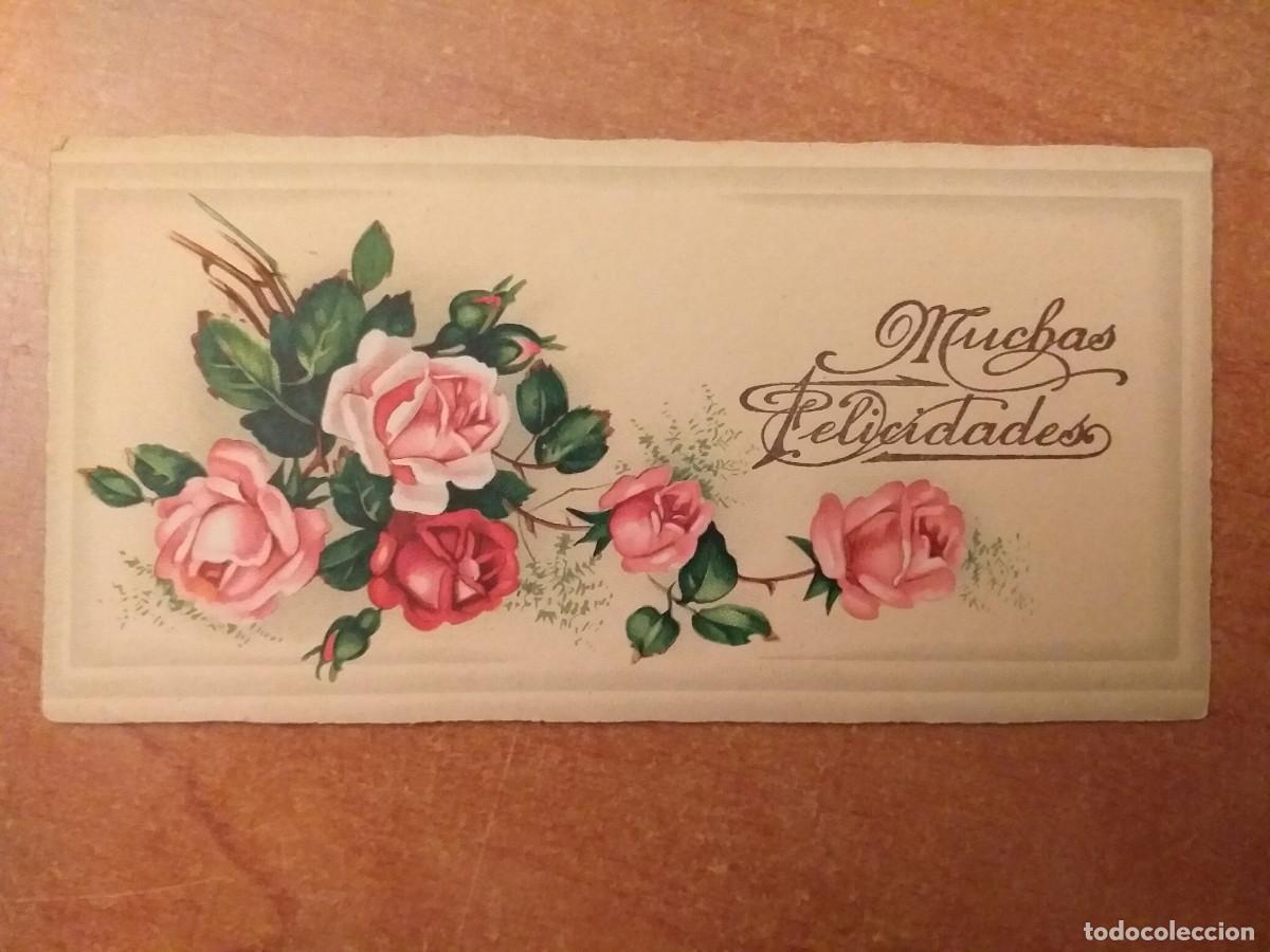 Collectionnisme Papier divers: TARJETA - MUCHAS FELICIDADES