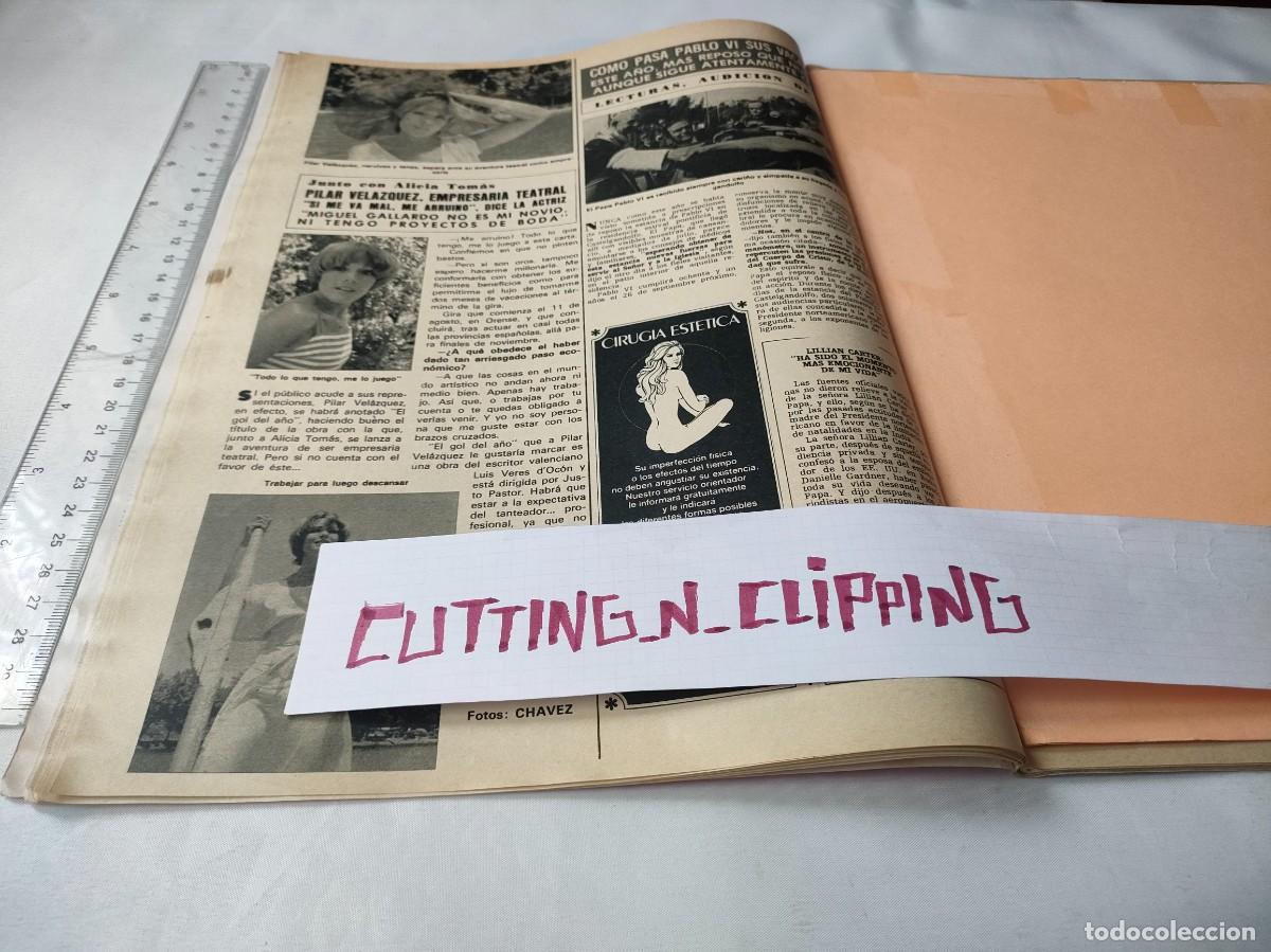 Otros art&iacute;culos de coleccionismo en papel: Clipping [PILAR VELAZQUEZ][RH19781208] Reportaje