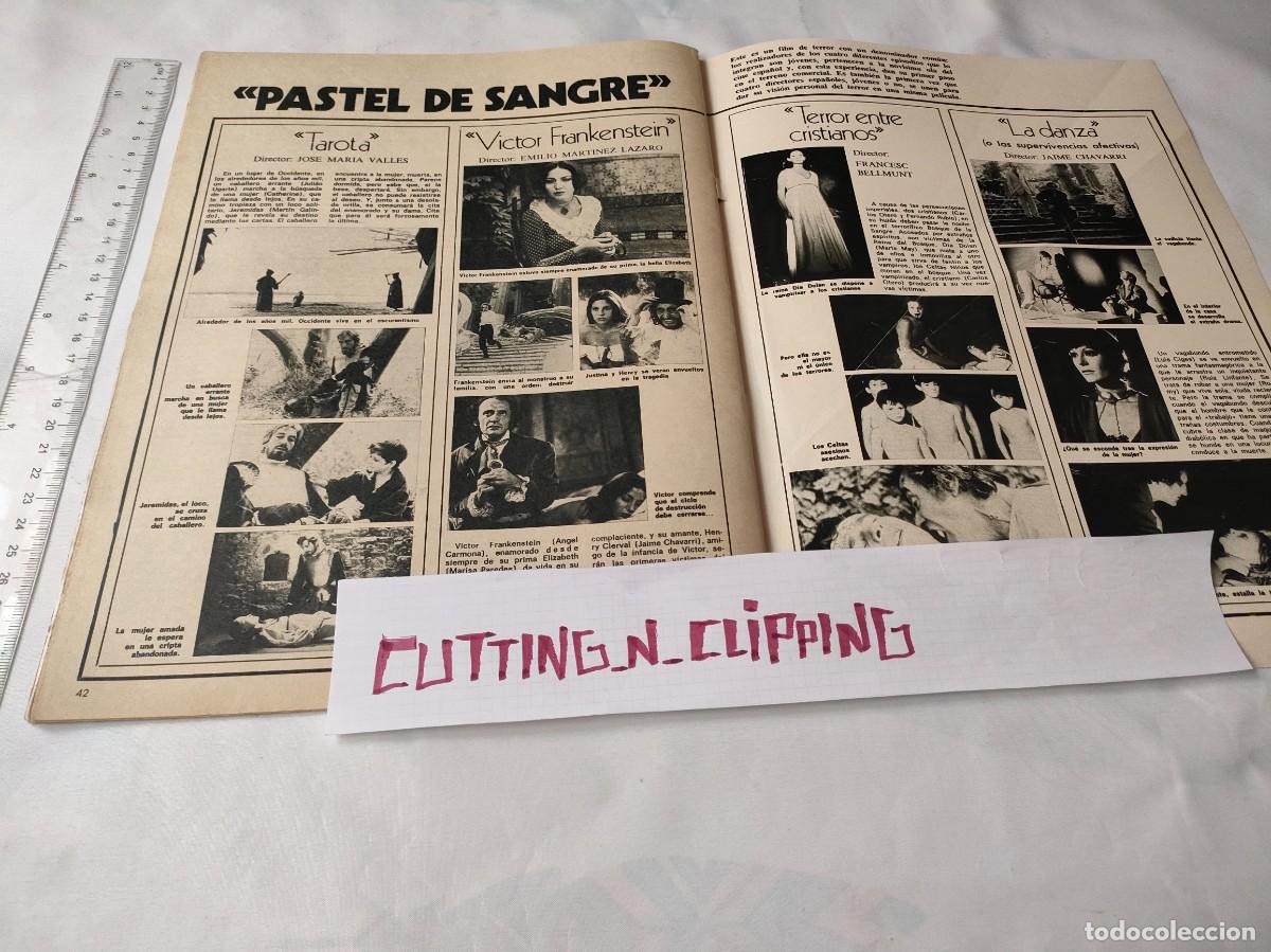 Otros Art&iacute;culos de Coleccionismo en Papel: Clipping [FRANKENSTEIN, CINE TERROR, TAROTA, ENTRE CRISTIANOS][FT19712611] Reportaje