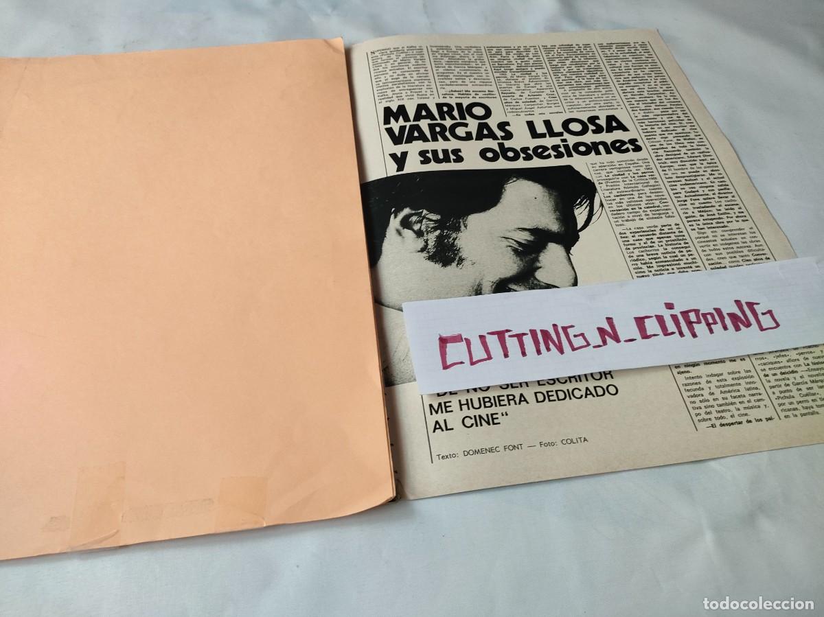 Otros Art&iacute;culos de Coleccionismo en Papel: Clipping [MARIO VARGAS LLOSA][FT19712105] Reportaje