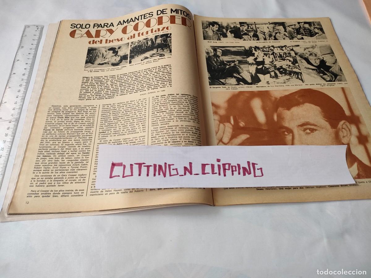 Otros Art&iacute;culos de Coleccionismo en Papel: Clipping [GARY COOPER][FT19711405] Reportaje