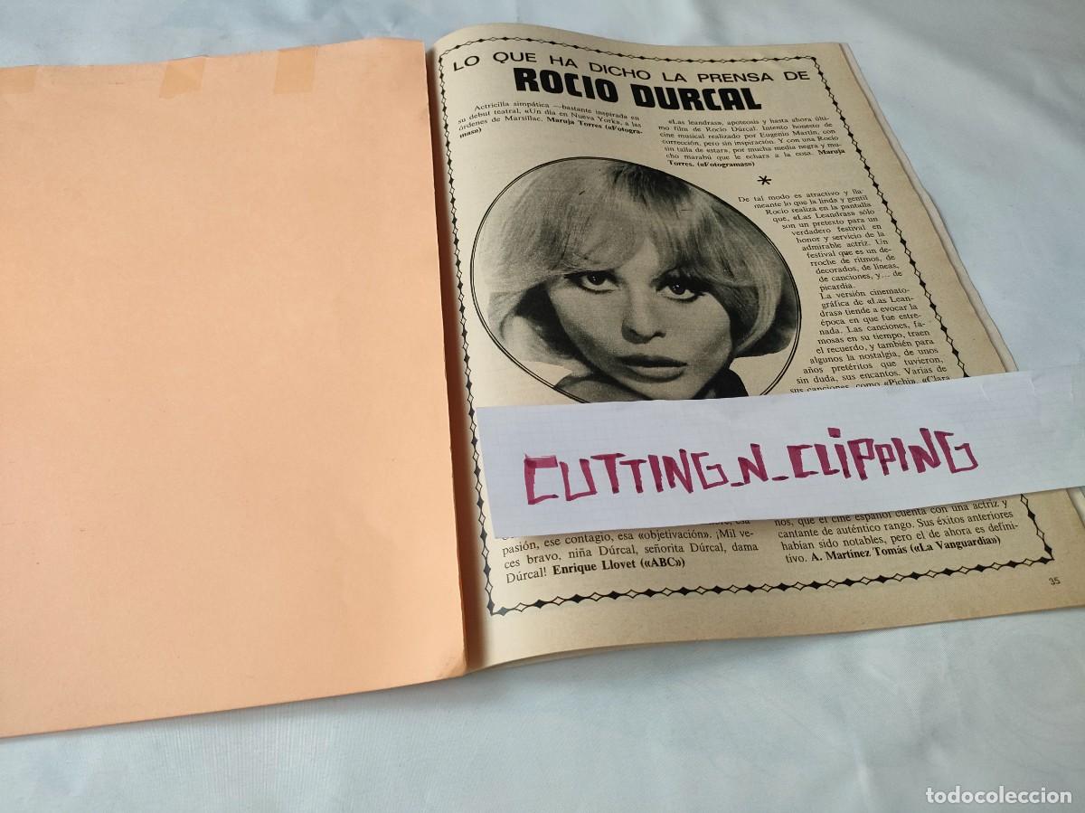 Otros Art&iacute;culos de Coleccionismo en Papel: Clipping [ROCIO DURCAL][FT19711405] Reportaje