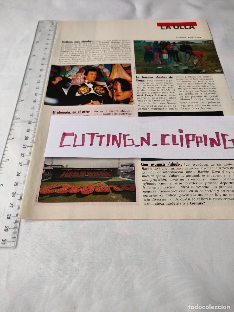 Otros Art&iacute;culos de Coleccionismo en Papel: Clipping [SYLVESTER STALLONE] Random