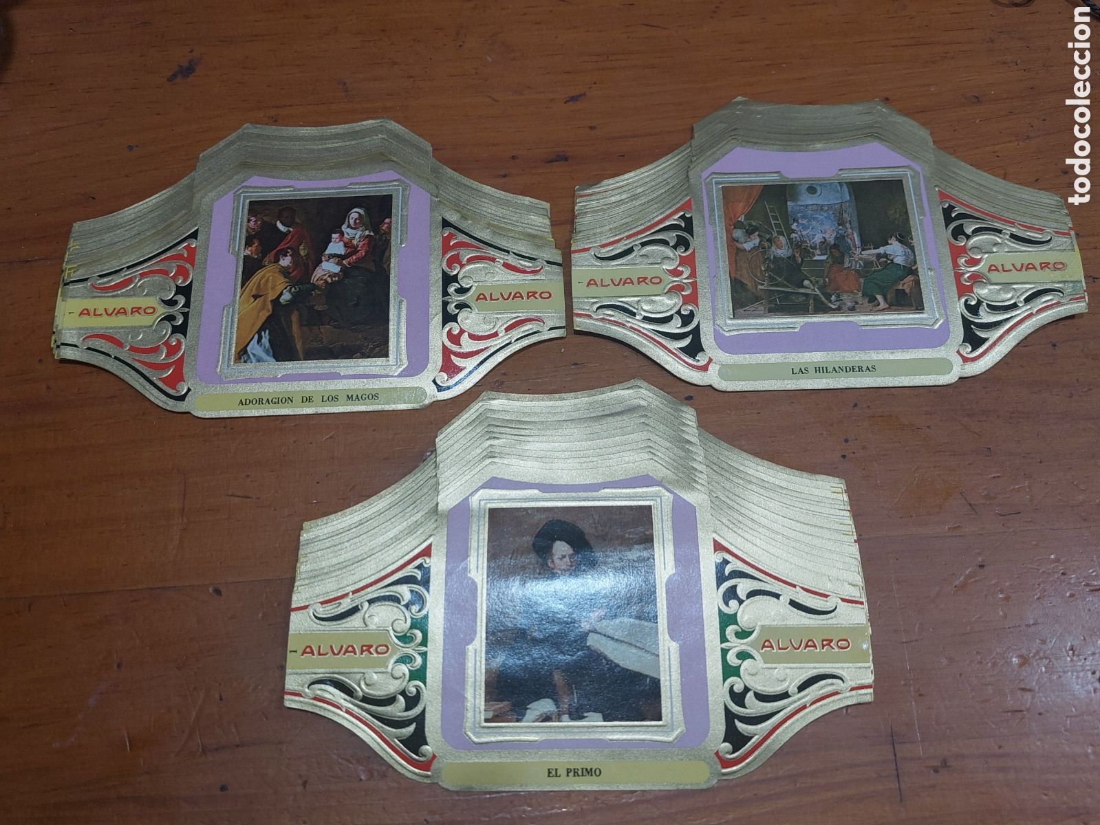 Otros Art&iacute;culos de Coleccionismo en Papel: Coleccion de Vitolas Cuadros de Pintores Espa&ntilde;oles VELAZQUEZ Las tres series completas 36 vitolas