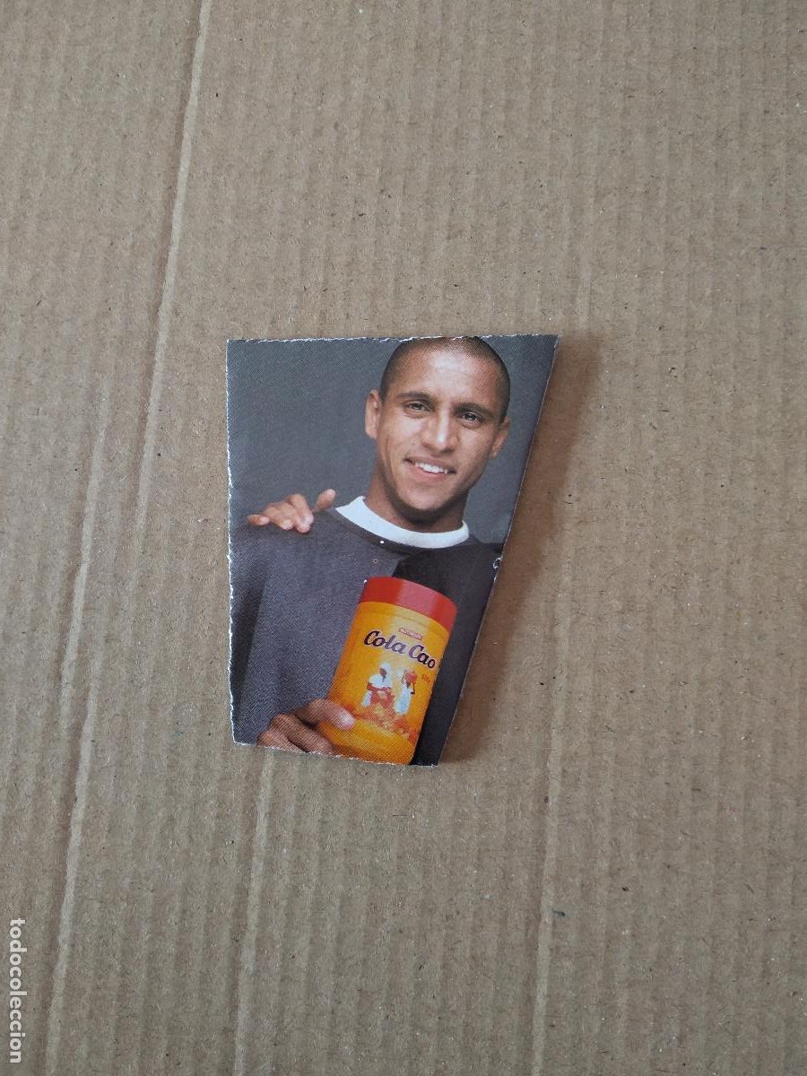 Otros Art&iacute;culos de Coleccionismo en Papel: TROZO DE CARTON ROBERTO CARLOS PUBLICIDAD COLACAO COLA CAO COLA-CAO MIDE 4,5CM X 6,2CM