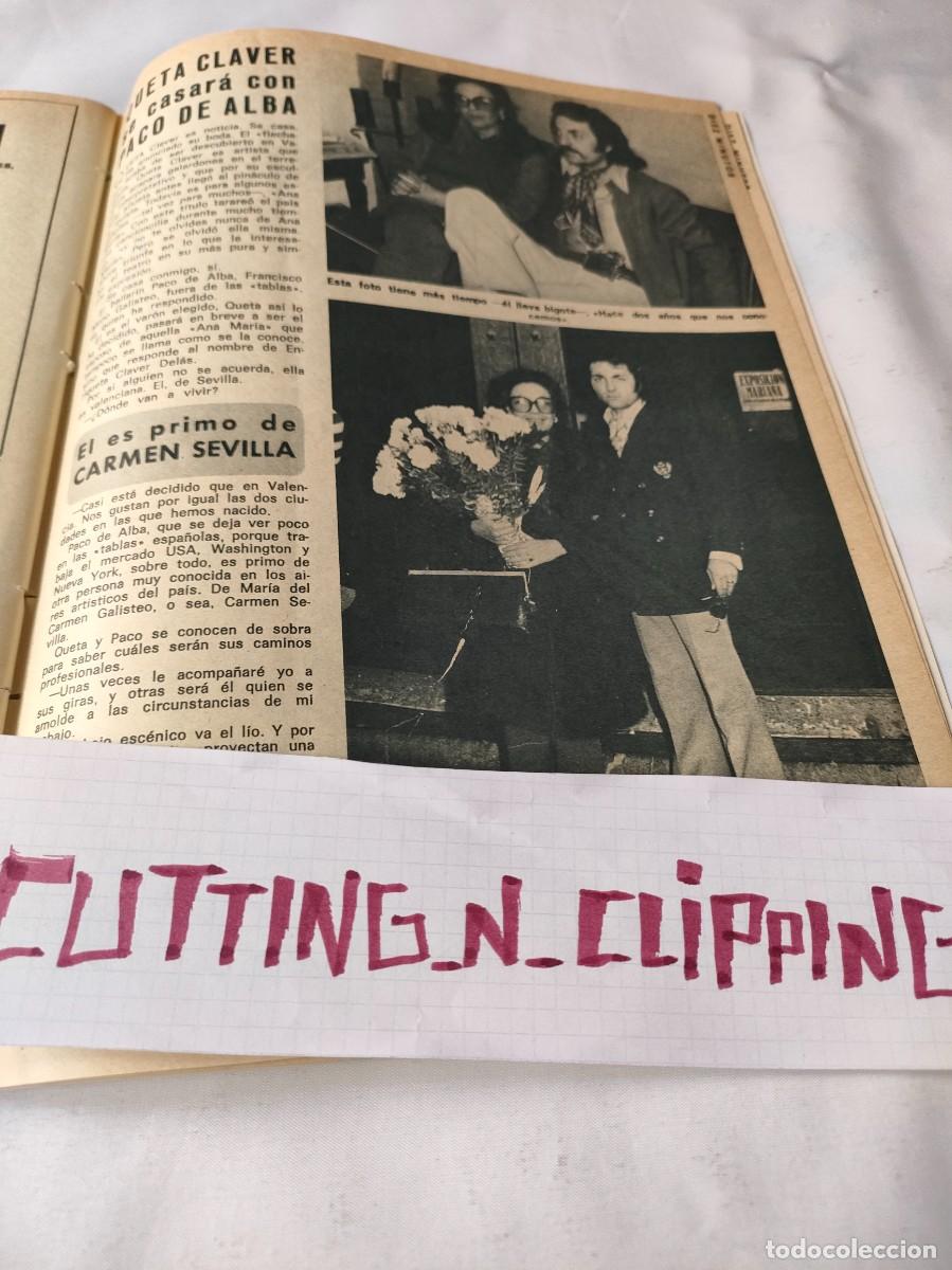 Otros Art&iacute;culos de Coleccionismo en Papel: Clipping [CARMEN SEVILLA, QUETA CLAVER, PACO DE ALBA][DM19731702] Reportaje