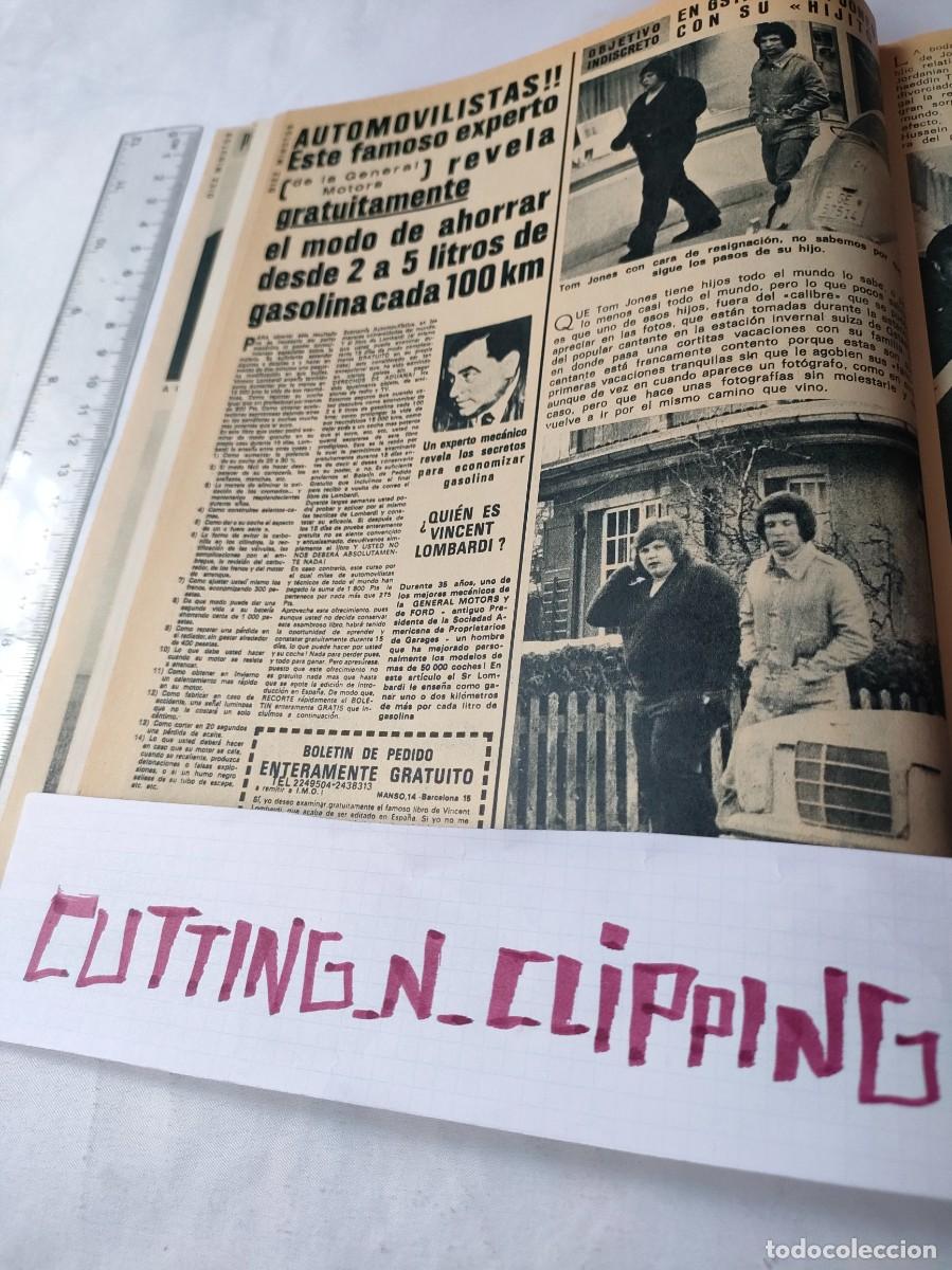 Otros Art&iacute;culos de Coleccionismo en Papel: Clipping [TOM JONES][DM19732001] Reportaje