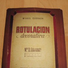 Otros Artículos de Coleccionismo en Papel: CARTELES DE ROTULACIÓN DECORATIVA MIGUEL PEDRAZA CIRCA 1940 CARPETA Nº 3