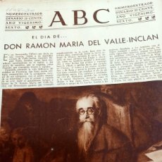 Otros Artículos de Coleccionismo en Papel: EL DÍA DE DON RAMÓN MARÍA DEL VALLE INCLÁN 1930