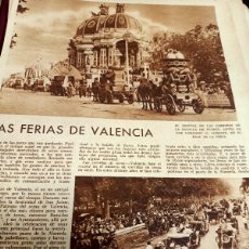 Otros Artículos de Coleccionismo en Papel: LAS FERIAS DE VALENCIA 1930