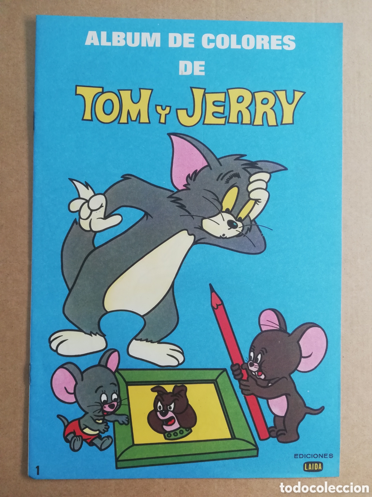 Otros Art&iacute;culos de Coleccionismo en Papel: &Aacute;lbum de Colores n&deg;1: Tom y Jerry (Laida/Fher, 1974). Sin usar. 12 p&aacute;ginas a color y B/N.