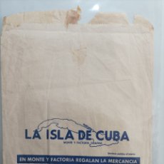 Otros Artículos de Coleccionismo en Papel: CUBA,BOLSA DE PAPEL DE LA TIENDA ISLA DE CUBA,AÑOS 50
