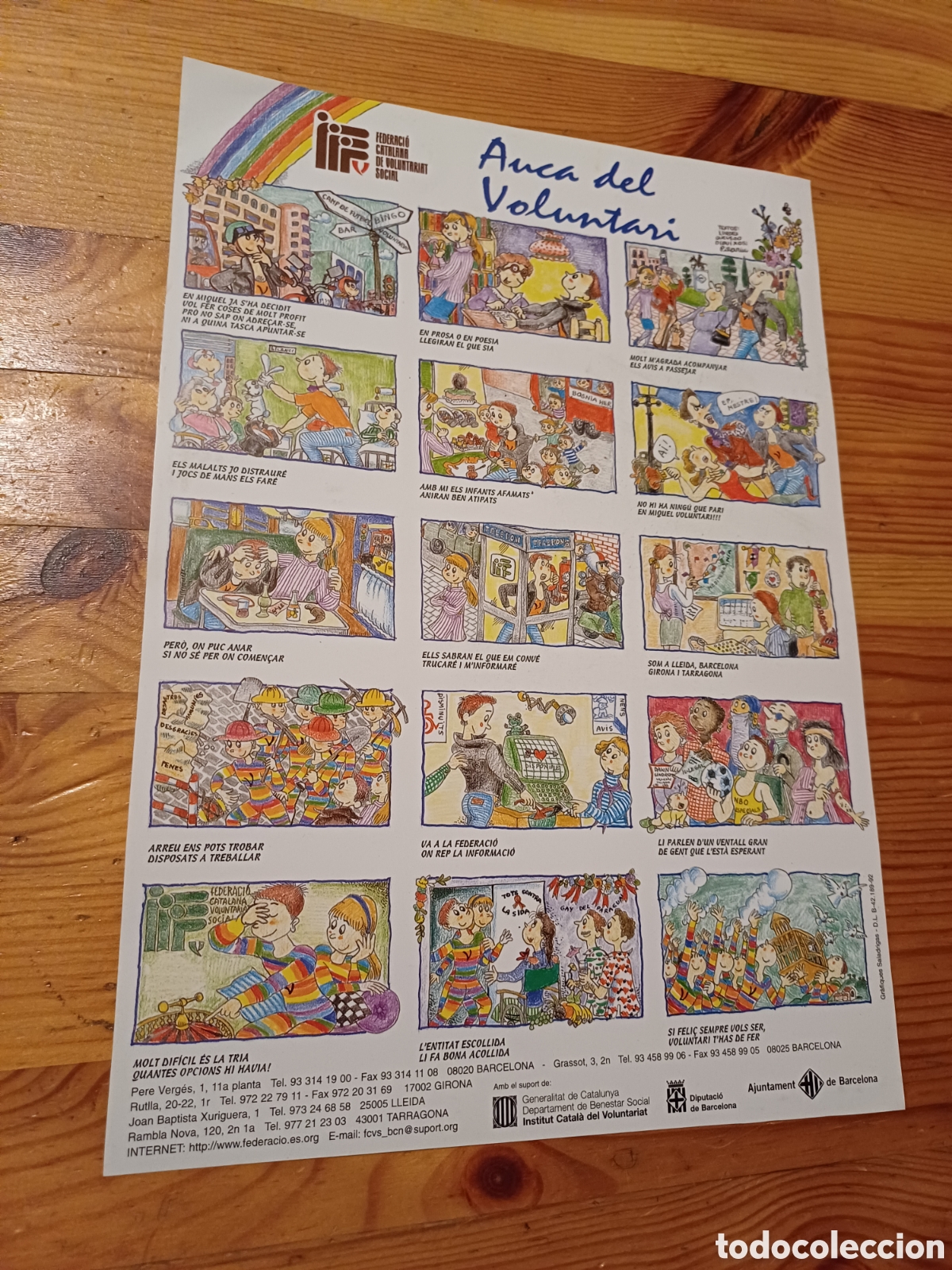 Otros Art&iacute;culos de Coleccionismo en Papel: Auca del voluntari Textos Lurdes Quevedo Dibuix Pilarin Bayes 21x30cm Generalitat Diputacio Aj BCN