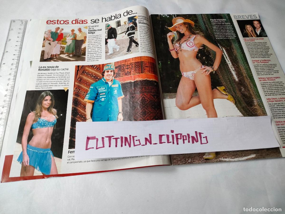 Otros Art&iacute;culos de Coleccionismo en Papel: Clipping [PAULA VAZQUEZ, MADONNA, FERNANDO ALONSO][DM20050209] Reportaje